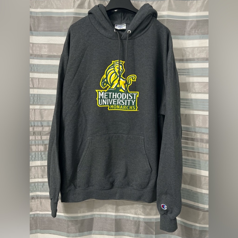 Methodist University Monarchs Gray Pullover Hoodie